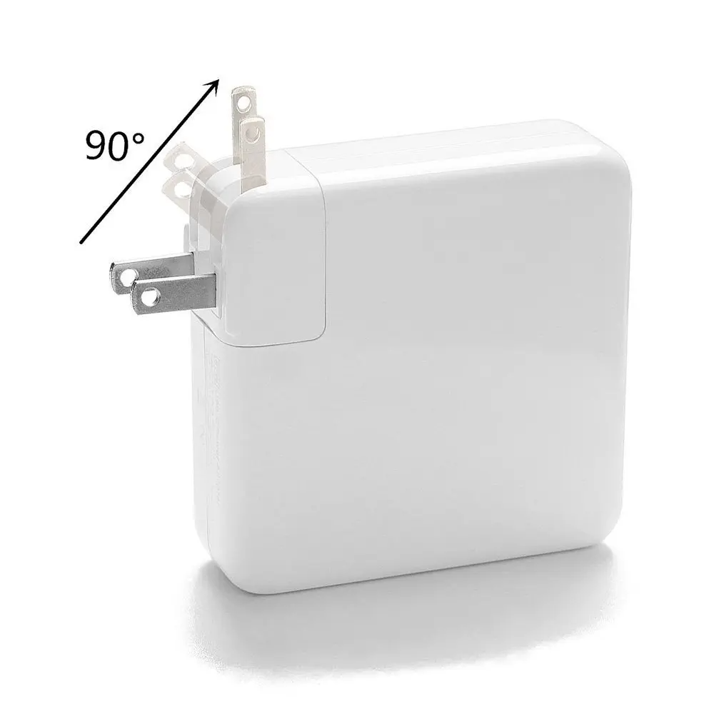 Adaptateur secteur 87W Chargeur portable avec câble de charge de 1,8 m  Type-C, fiche UE, pour MacBook, Xiaomi, Huawei, Lenovo, ASUS et autres  ordinateurs portables (Blanc)