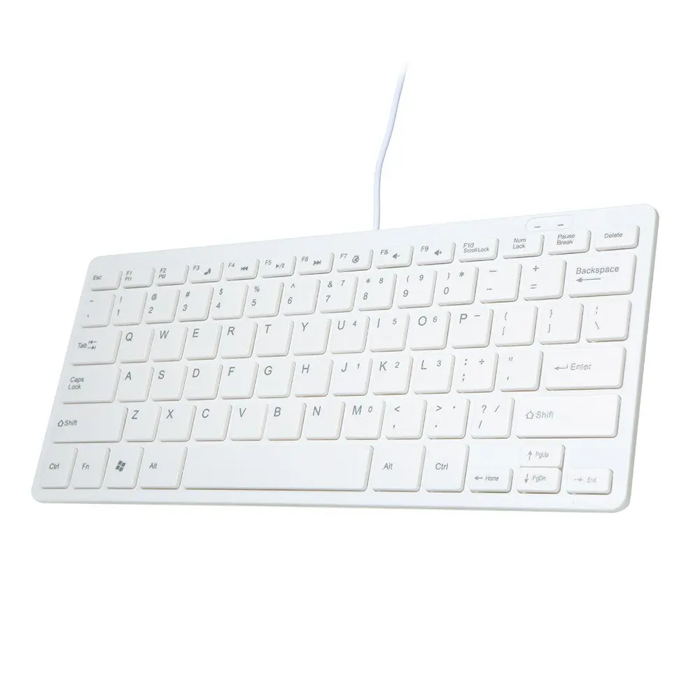 USB Mini Keyboard Stylish Portable Ultra Slim for Mac&PC