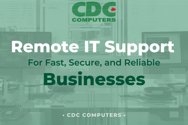 Remote IT Support for Businesses: Fast, Secure, and Reliable IT Assistance by CDC COMPUTERS