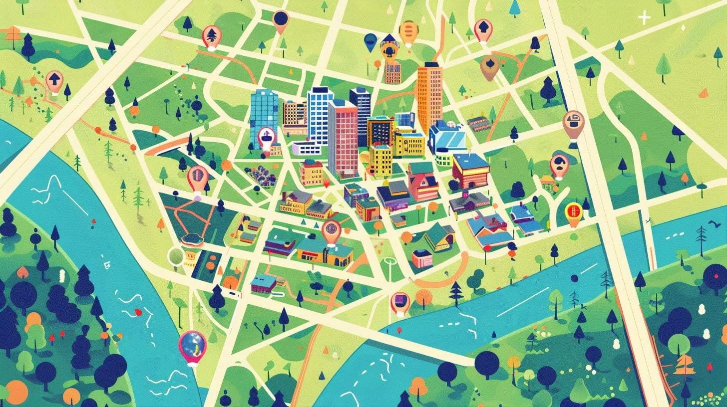 Map of Winnipeg showing neighborhoods covered by CDC Computers' pickup service
